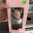 Barbie 1997 Holiday Barbie Christmas 4" Round Decoupage Ornament w/ Wooden Stand — photo 4