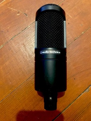Audio-Technica AT2020 Wired Cardioid Condenser Microphone w/ Mount, Black