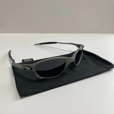 Oakley Juliet 2.0 X-Metal Polarized Sunglasses Matte Gray Frame Black Lens