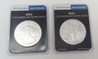 Lot of Two 2024 Sealed JM Bullion US American Silver Eagle 1oz   UNC - Free Ship