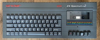 ZX Spectrum 128K +2 GETESTET & FUNKTIONSFÄHIG mit modernem Netzteil