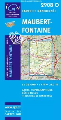 Maubert-Brunnen GPS: IGN2908O - Maßstab 1cm = 250m, unbekannt