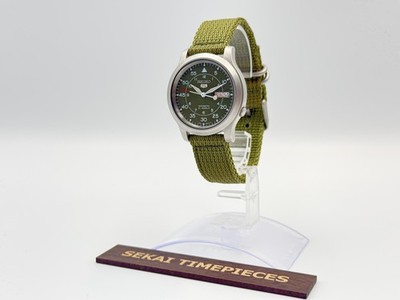 SEIKO 5 7S26-02J0 Automatic Green Dial Day Date 21J Men's Watch Japan