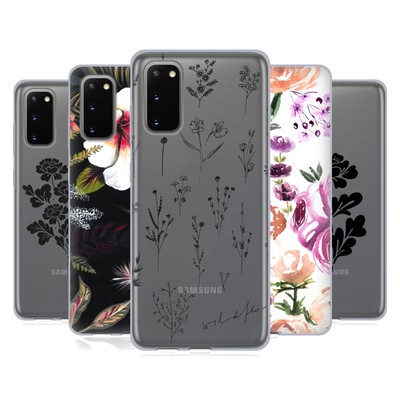 OFFICIAL ANIS ILLUSTRATION FLOWERS SOFT GEL CASE FOR SAMSUNG PHONES 1