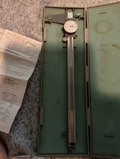 MITUTOYO 12" DIAL CALIPER 505-645-50 w/ CASE Great Condition