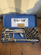 Elora 1/2" drive Socket Set AF Imperial German Made Mechanic Classic Car
