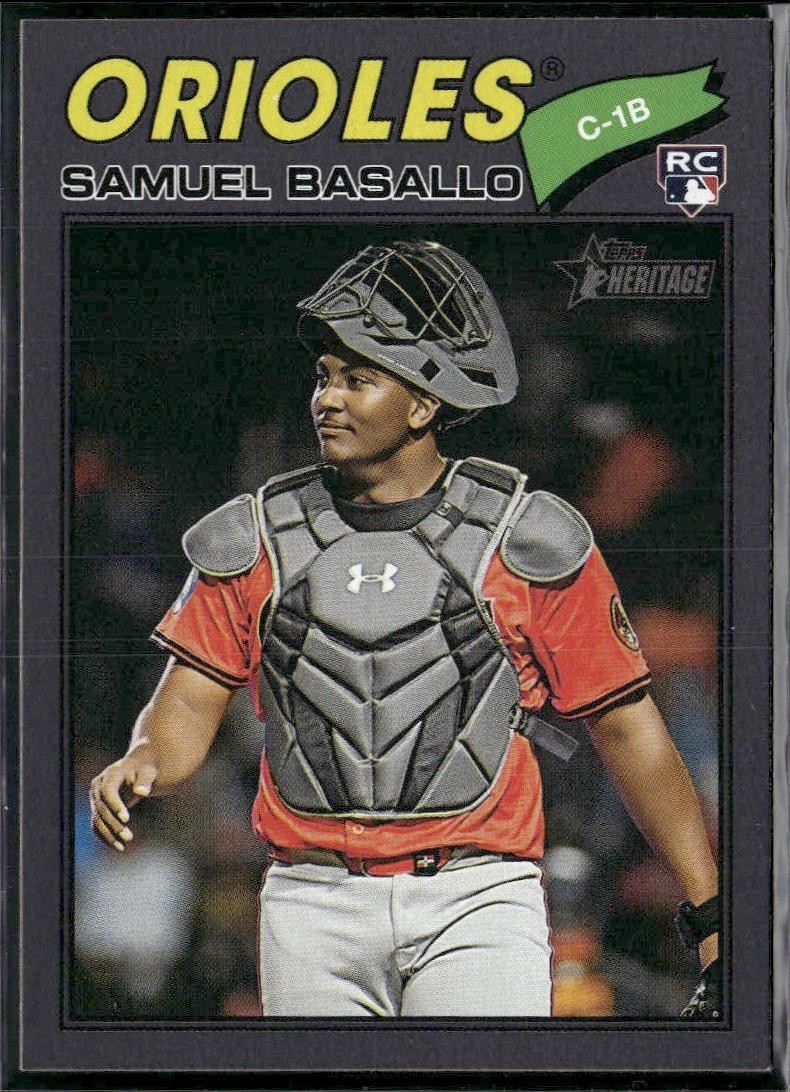 2026 Topps Heritage #175 Samuel Basallo Dark Gray