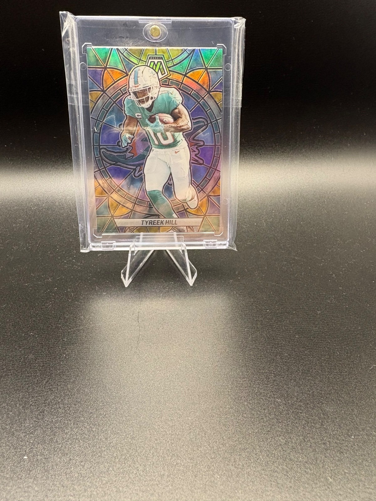 2023 Panini Mosaic Tyreek Hill Stained Glass Prizm #SG16 Dolphins