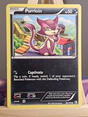 90/149 Purrloin Grenzen überschritten Regular Common Pokémon TCG