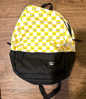 VANS x The Simpsons Lisa Simpson Mini Checkered Zip Backpack Yellow/Black