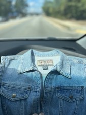 Vintage Guess Denim Vest 90s Size M