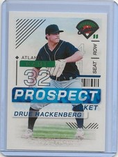 2024 Drue Hackenberg Panini Prospect Edition MLB #184 Atlanta Braves