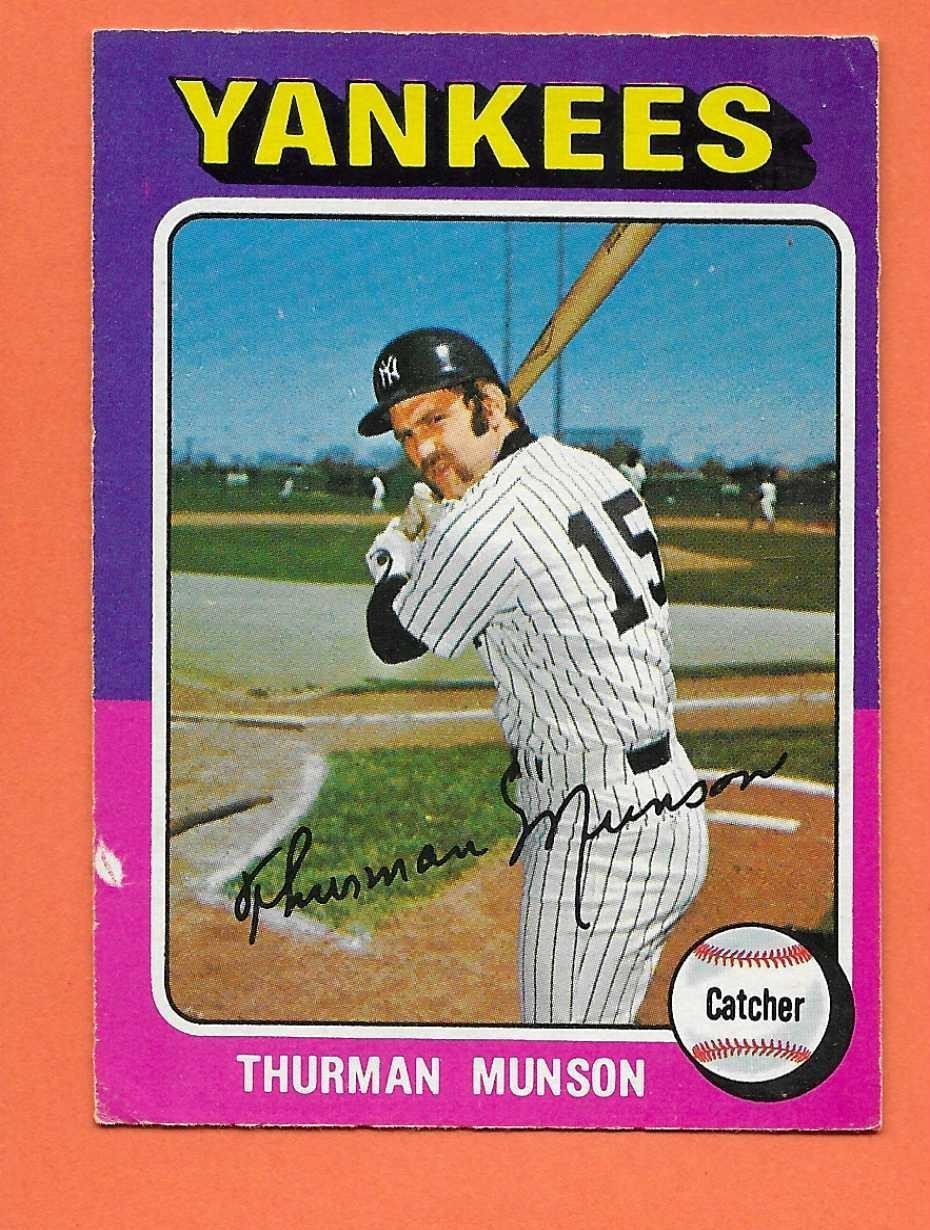 1975 OPC O-Pee-Chee Baseball Thurmon Munson #20 New York Yankees