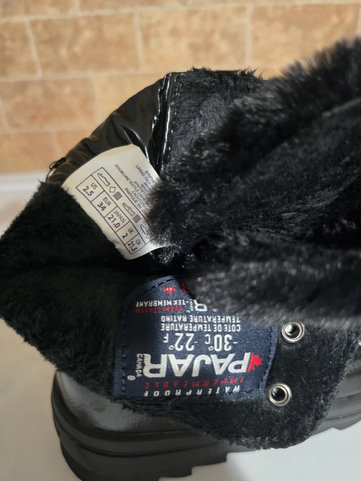 Pajar Tacey 2.0 Waterproof Snow Boot, Size 2.5, girls/womens - Image 4 of 4