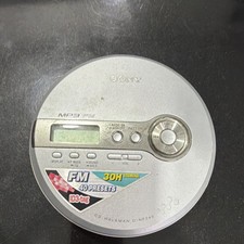 Sony Walkman D-NF340 Silver CD MP3 Player FM Radio 40 Presets G-Protection