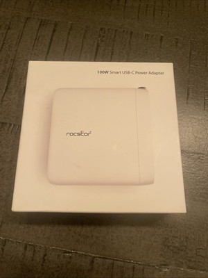 Rocstor2 100W Smart USB-C Power Adapter Compatible For MacBook,  Chromebook