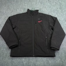 Milwaukee Jacket Mens Large Black M12 Heated Toughshell Softshell Work UNTESTED