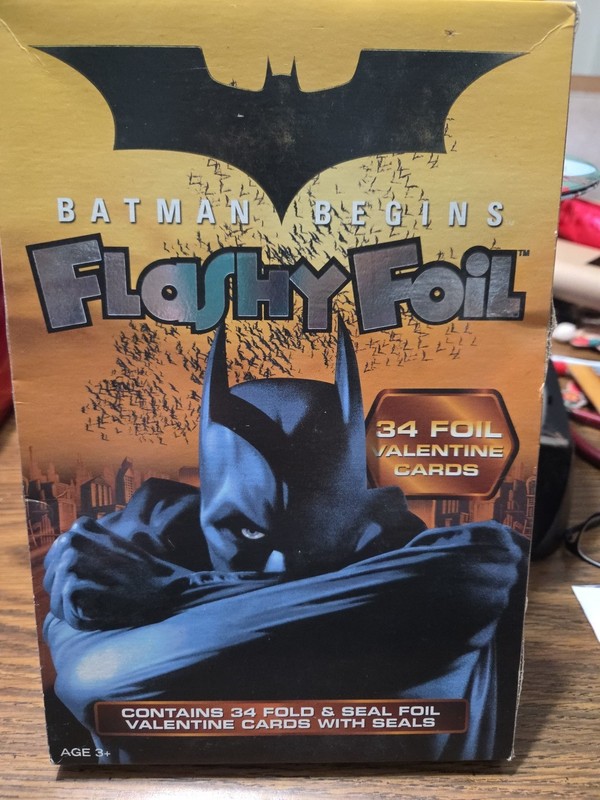 Box Of 34-Batman Begins  Foil Valentine's Cards & Seals/by PaperMagicGroup USA