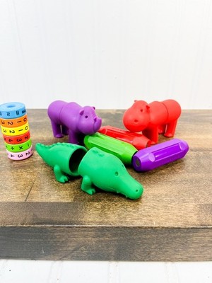 SMARTMAX My First Safari, Magnetic Discovery Play Set Hippo, Rhino, Alligator