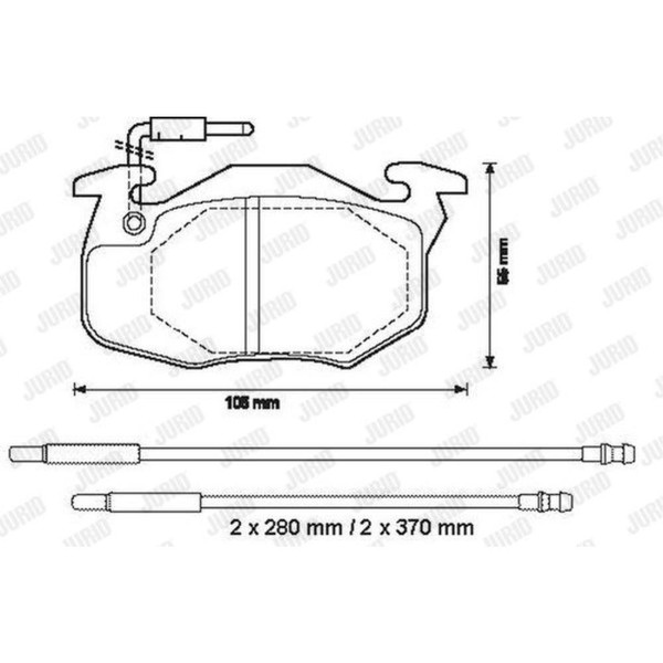 Jurid BremsbeläGe Bremsbelegsatz Vorne FüR Peugeot 106 II CitroëN ZX-image