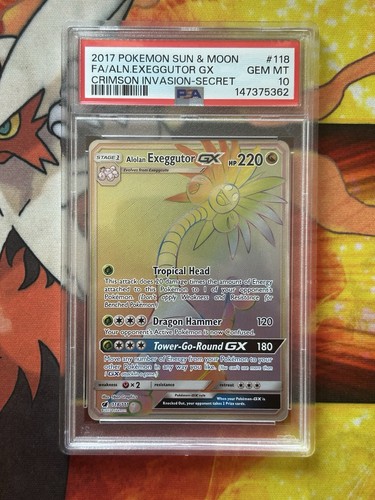 Alolan Exeggutor-GX graded PSA 10 for sale on eBay