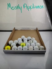 38 Used Golf Balls & Tees - Nike - Bridgestone - Maxfli - Wilson - Top Flite