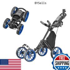 Caddytek CaddyCruiser ONE V8 4-Wheel Golf Push Cart - Lightweight, Foldable