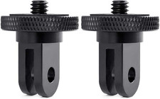 Camera Tripod Mount for Gopro Adapter, 2Pcs 1/4-20 Screw Conversion Adapter for