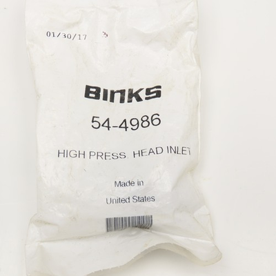 #ad Binks 54 4986 High Pressure Head Inlet $74.14