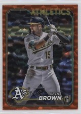 2024 Topps Series 1 Orange Crackle Foil 228/299 Seth Brown #79 0vt9