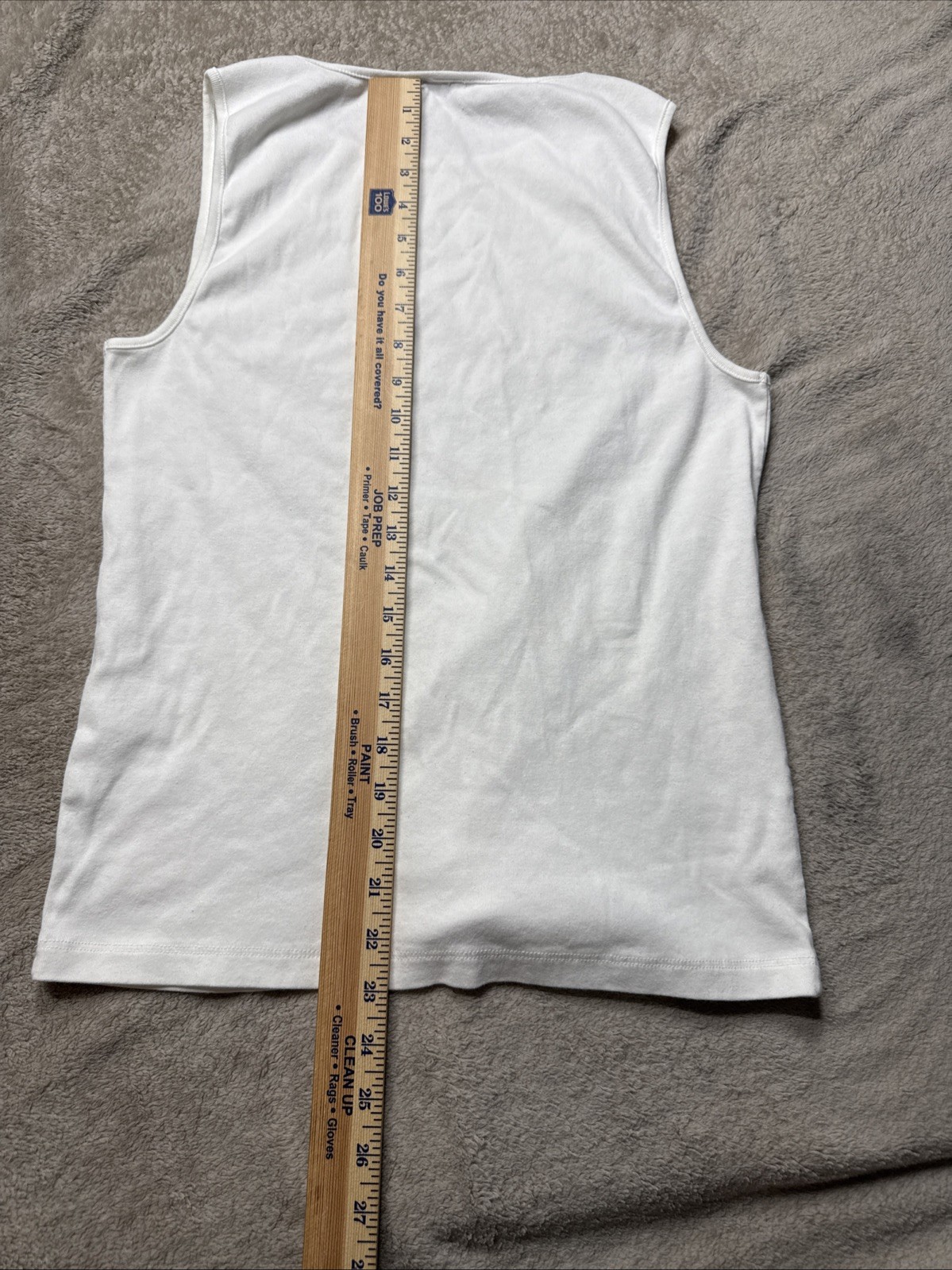 J Crew Womens Large Solid Plain White Girlfriend … - image 12