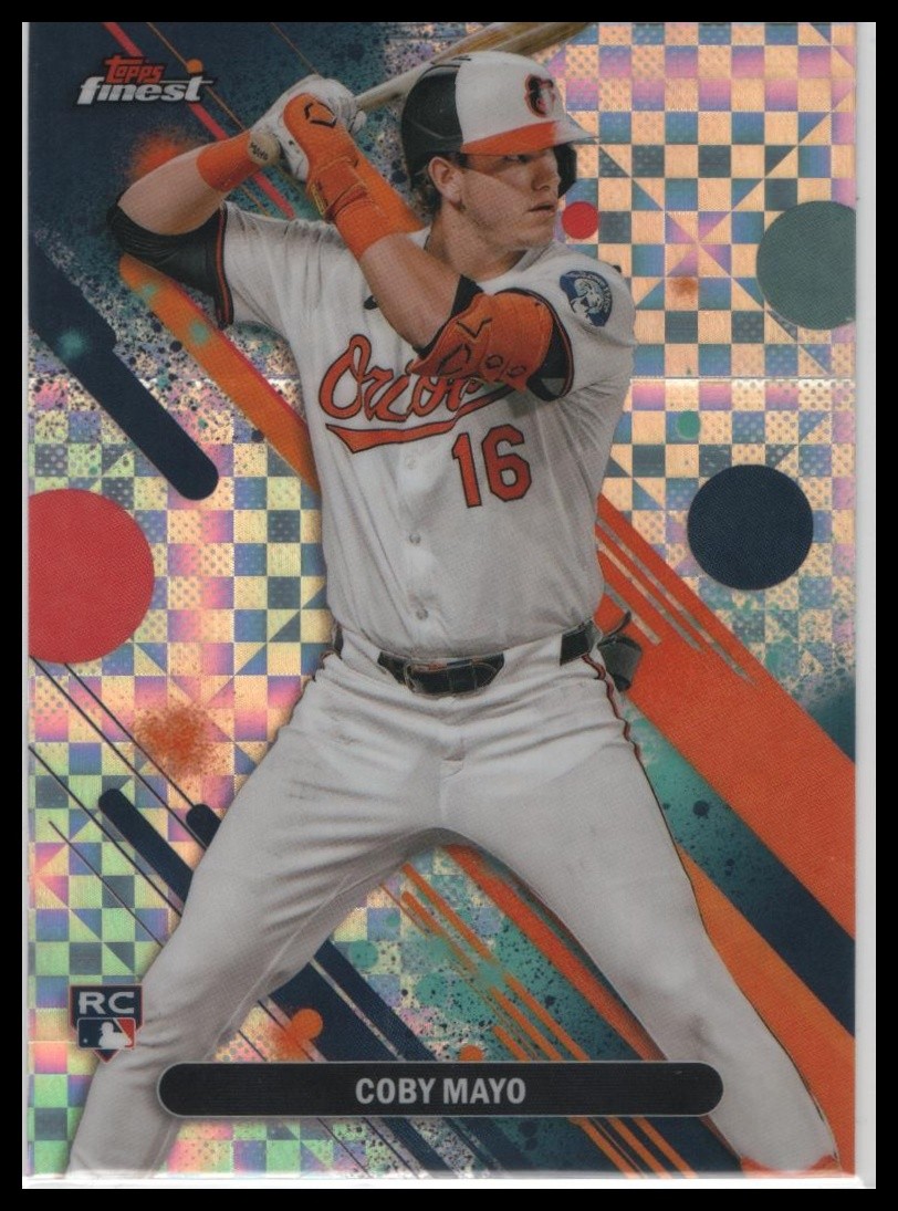 2025 Topps Finest Coby Mayo Rookie Checkerboard #26 Baltimore Orioles