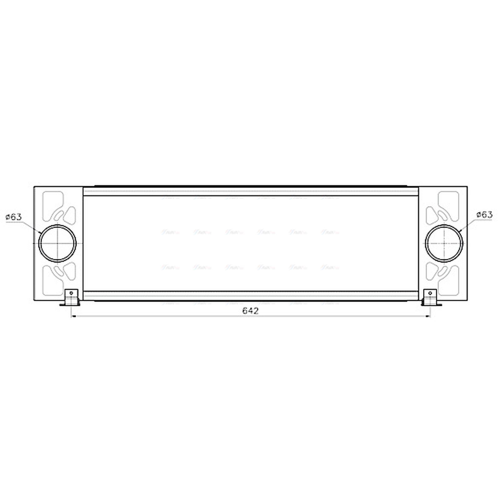 Intercooler FD4704 AVA 4851182 4967772 8C169L440BA 8C169L440BB