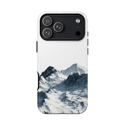 Phone Ink - iPhone | Galaxy | Pixel Case - Snow Mountains Minimalist Peak