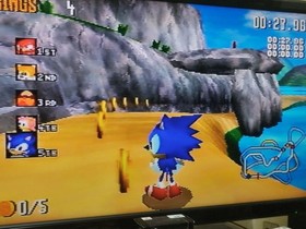 Sonic R Sega Saturn Racing Game with Spine Card and Manual used