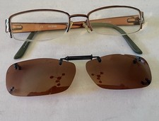 Vintage Y2K Guess Eyeglasses Bronze Metal Half Rim Rectangular 50-17-135 GU1562