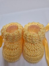 Crochet Hand knit baby shoes Unisex 11cm