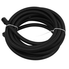 Lokocar An10 Ptfe Fuel Line 20ft Braided Nylon E85 Methanol Diesel Hose Black