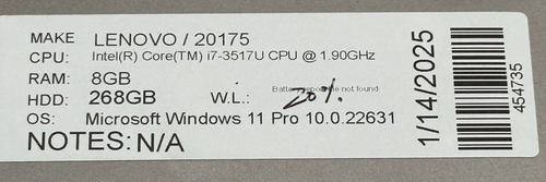 LENOVO IDEAPAD YOGA 13 LAPTOP CORE i7-3517u @ 1.90Ghz 8GB RAM 268GB SSD (lp502) - Picture 9 of 13