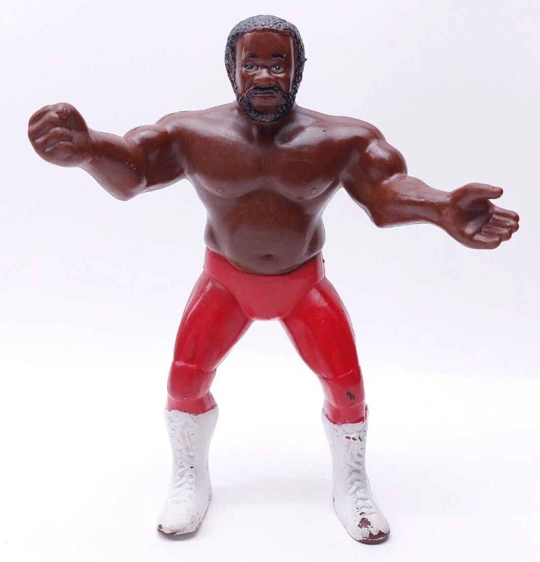 Vintage LJN wrestling WWF 1984 Junkyard Dog rubber Figure Titan