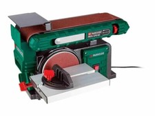 levigatrice a nastro e a disco da 370 W può essere posizionata orizzontalmente e