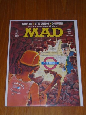 MAD MAGAZINE #289 EC THORPE AND PORTER BRITISH MAGAZINE ALFRED NEUMAN MAY 1986