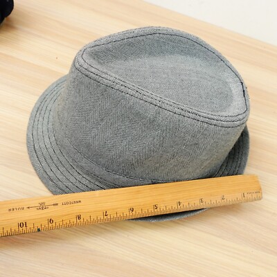 Stetson Western Hat Black Herringbone XL Cotton Trilby Short  display picture 1
