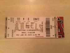 SHOHEI OHTANI LA DODGERS LONGEST CAREER HOME RUN 493’ 6/30/2023 TICKET STUB