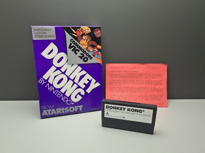 DONKEY KONG COMMODORE VIC 20 COMPLETE CIB OVP - RAR SELTEN - GUTER ZUSTAND