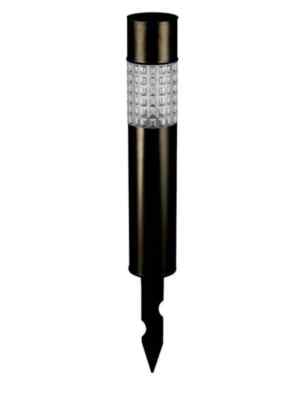 Living Accents 60040 Silver/Black  Solar Powered LED Bollard Light (Pack of 15)