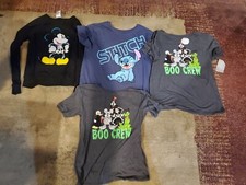 children shirt lot DISNEY boys used sizes S M MICKEY STITCH GOOFY PLUTO