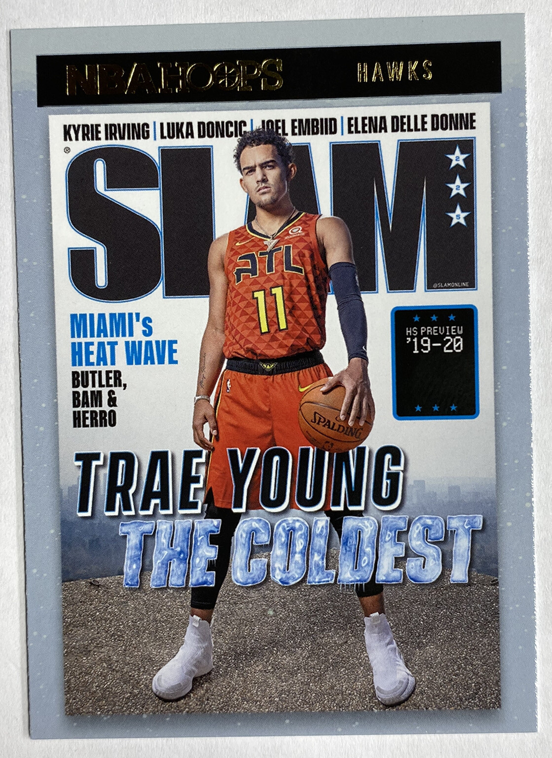 2020-21 NBA Hoops Slam The Coldest Trae Young #6