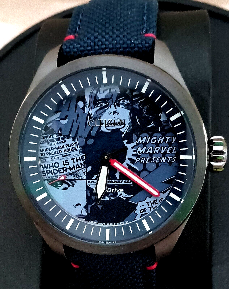 Citizen Eco-Drive AW2037-04W Marvel Presents Spider-Man Dial Watch