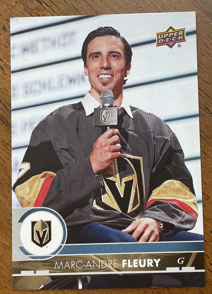 2017-18 Upper Deck NHL Hockey Jumbo - #183 Marc-Andre Fleury - Vegas Knights